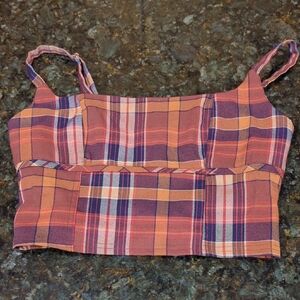 Urban Outfitters Multicolor Plaid Top